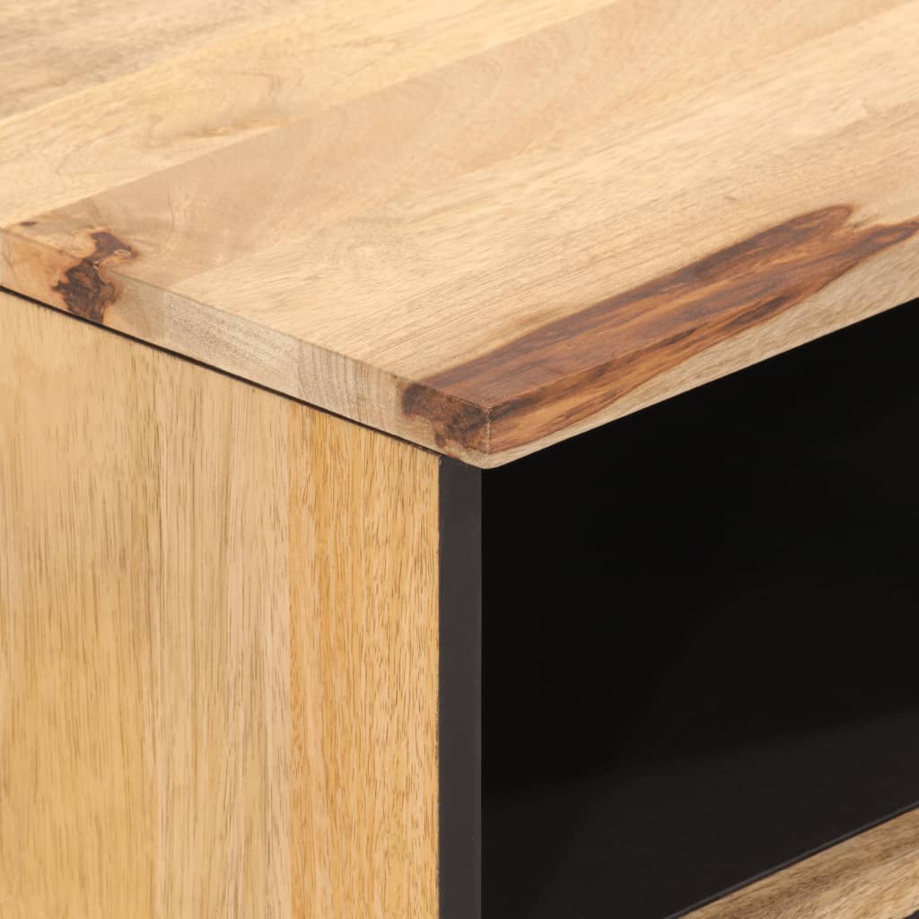 Tv-Bänk 70X33X46 Cm Massivt Mangoträ