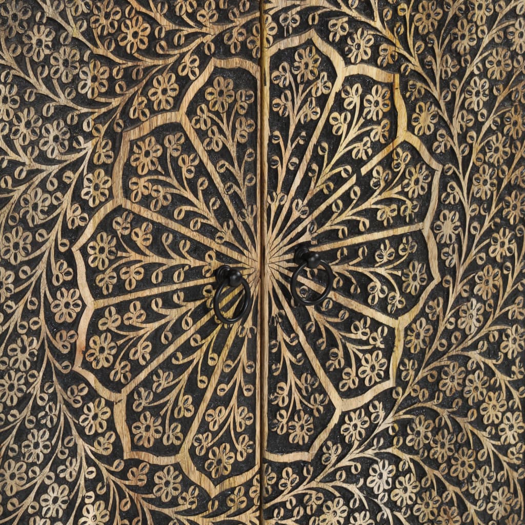 Sidoskåp 60X33X75 Cm Massivt Mangoträ