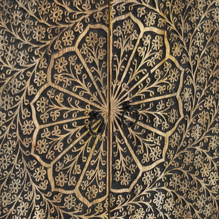 Sidoskåp 60X33X75 Cm Massivt Mangoträ