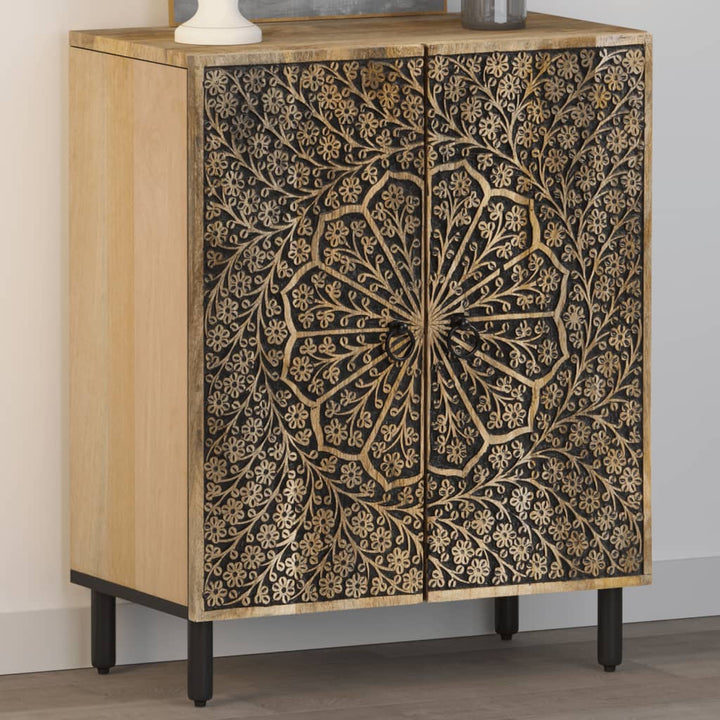 Sidoskåp 60X33X75 Cm Massivt Mangoträ