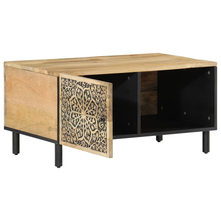 Soffbord 80X50X40 Cm Massivt Mangoträ