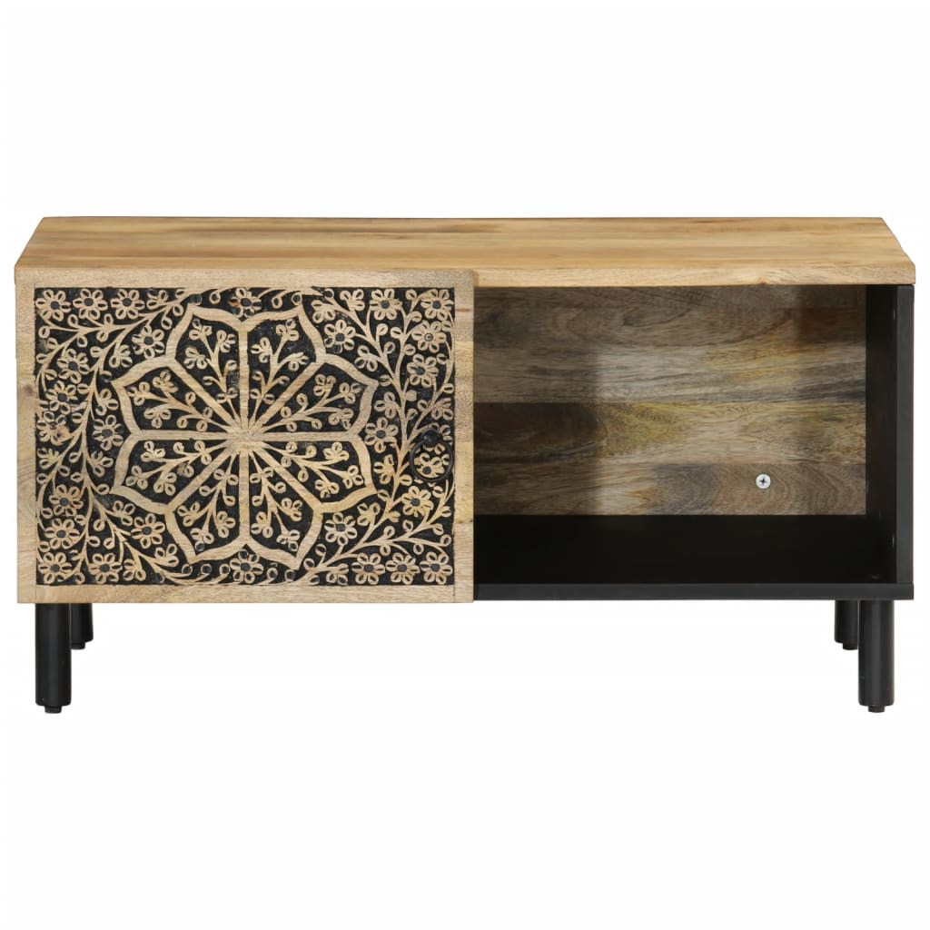 Soffbord 80X50X40 Cm Massivt Mangoträ