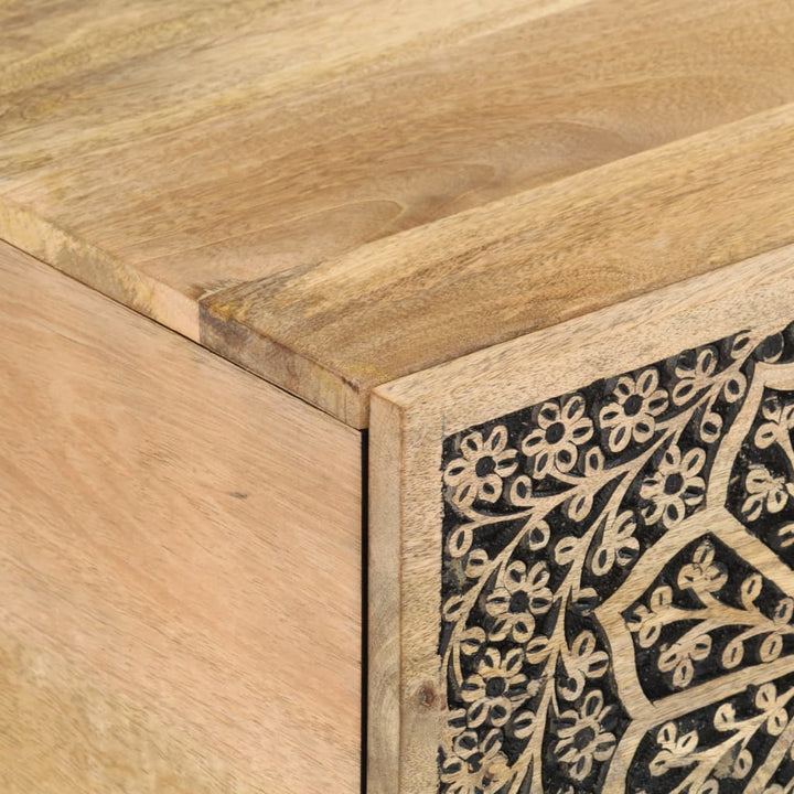 Soffbord 80X50X40 Cm Massivt Mangoträ