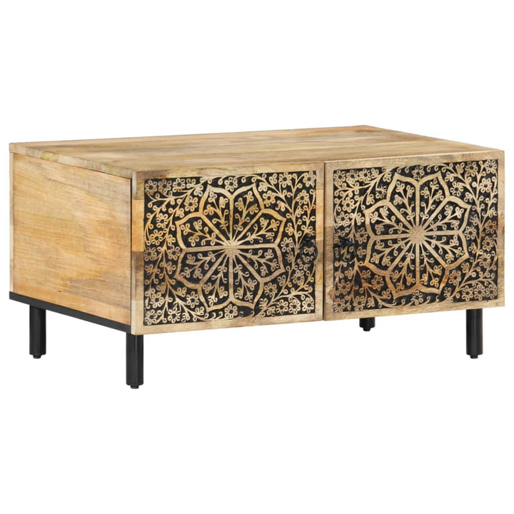 Soffbord 80X50X40 Cm Massivt Mangoträ