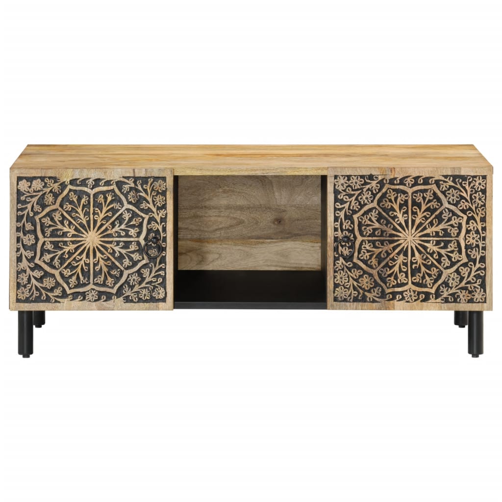 Soffbord 100X54X40 Cm Massivt Mangoträ