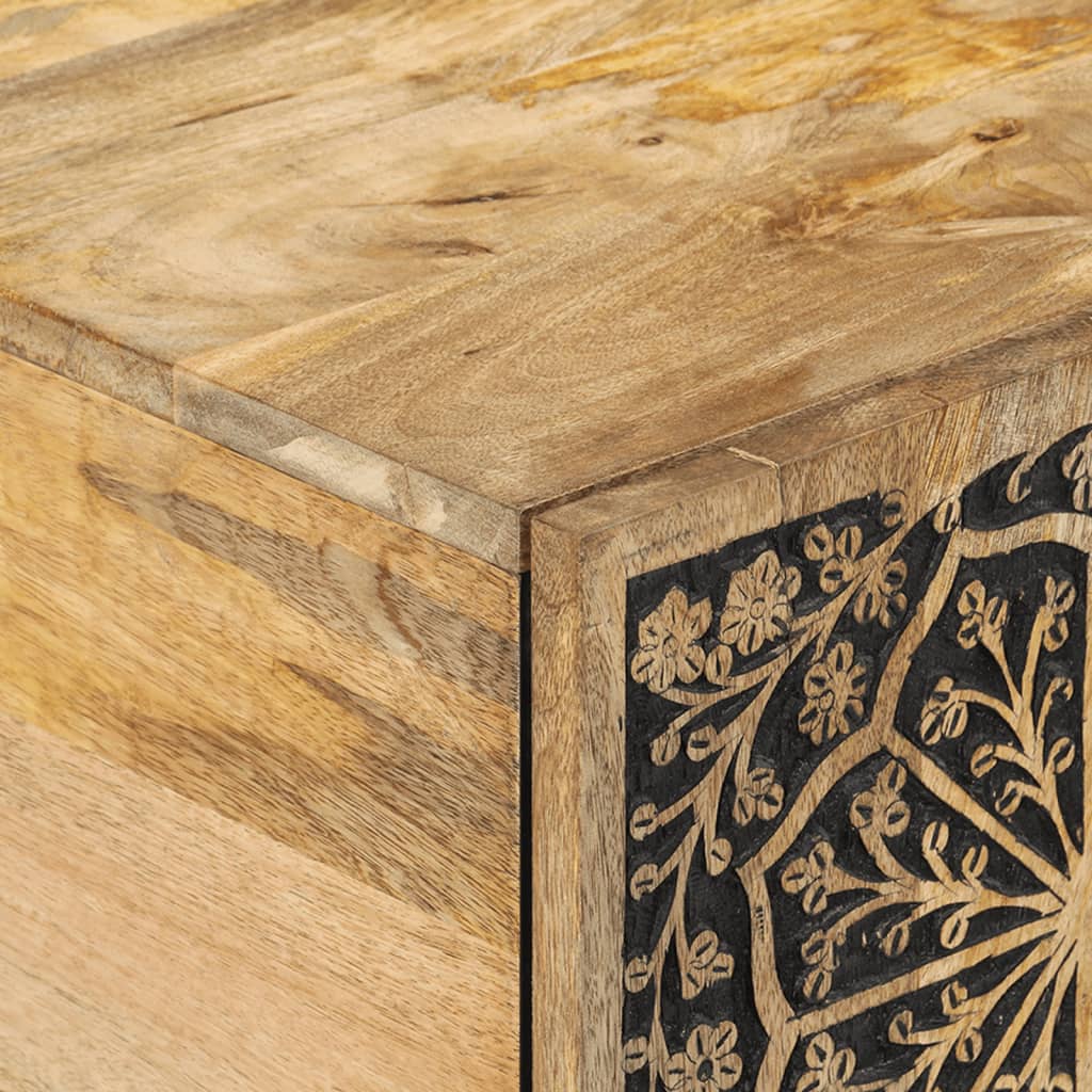 Soffbord 100X54X40 Cm Massivt Mangoträ