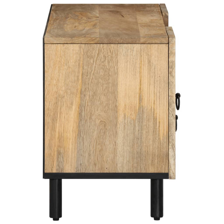 Tv-Bänk 105X33X46 Cm Massivt Mangoträ