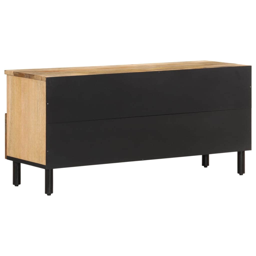 Tv-Bänk 100X33X46 Cm Massivt Mangoträ