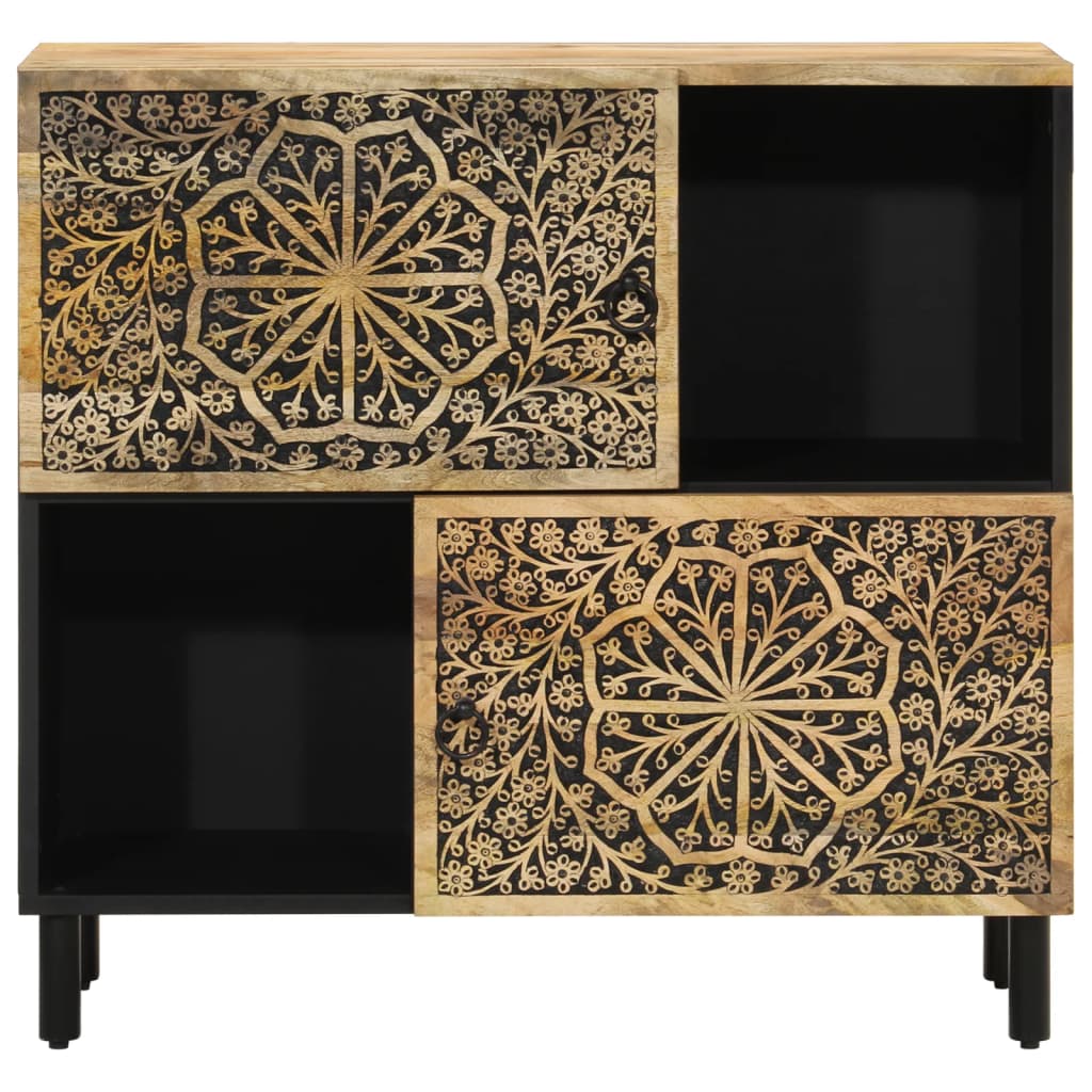 Sidoskåp 80X33X75 Cm Massivt Mangoträ