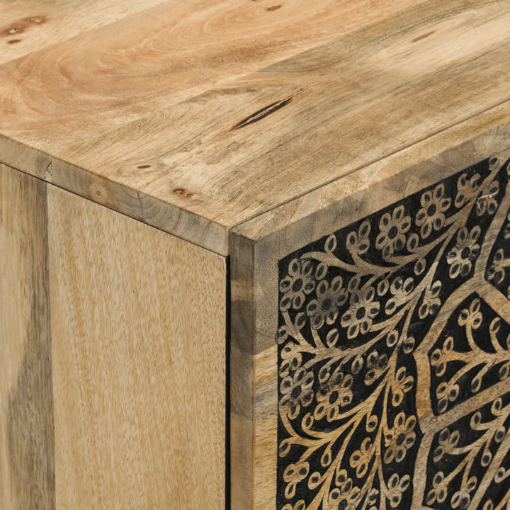 Sidoskåp 80X33X75 Cm Massivt Mangoträ
