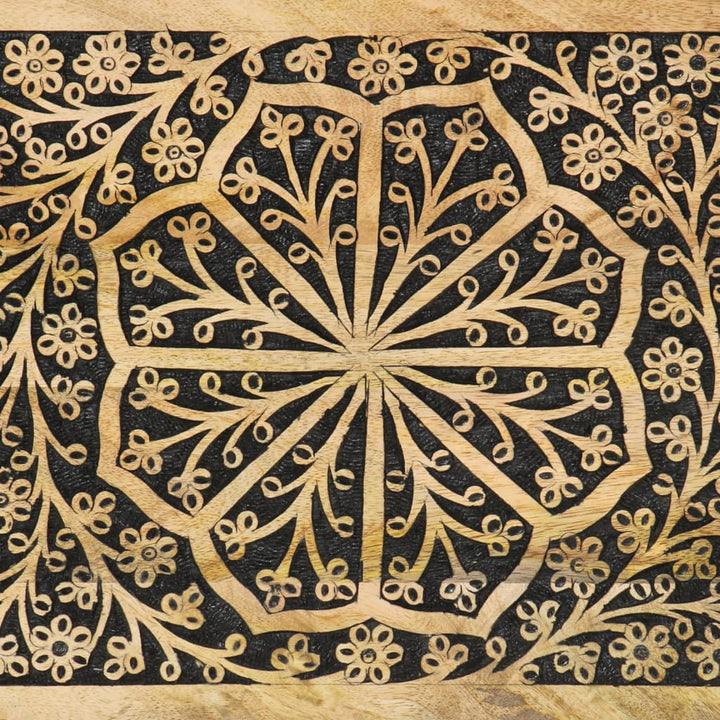 Sidoskåp 80X33X75 Cm Massivt Mangoträ