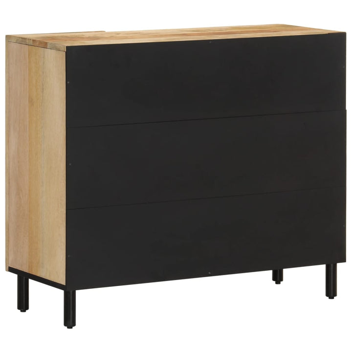 Sidoskåp 90X33X75 Cm Massivt Mangoträ