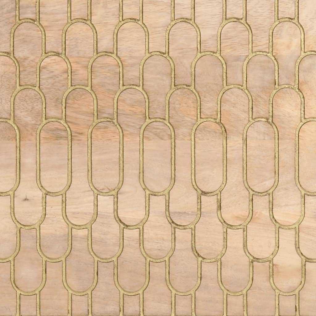 Sidoskåp 60X33X75 Cm Massivt Mangoträ