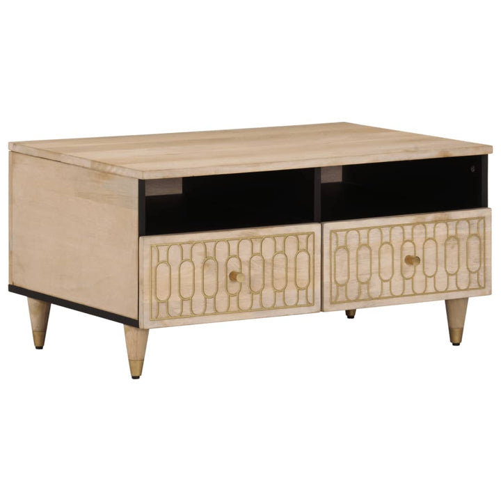Soffbord 80X54X40 Cm Massivt Mangoträ