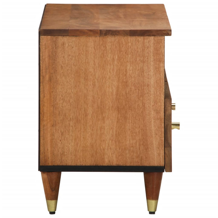 Tv-Bänk 70X33X46 Cm Massivt Mangoträ