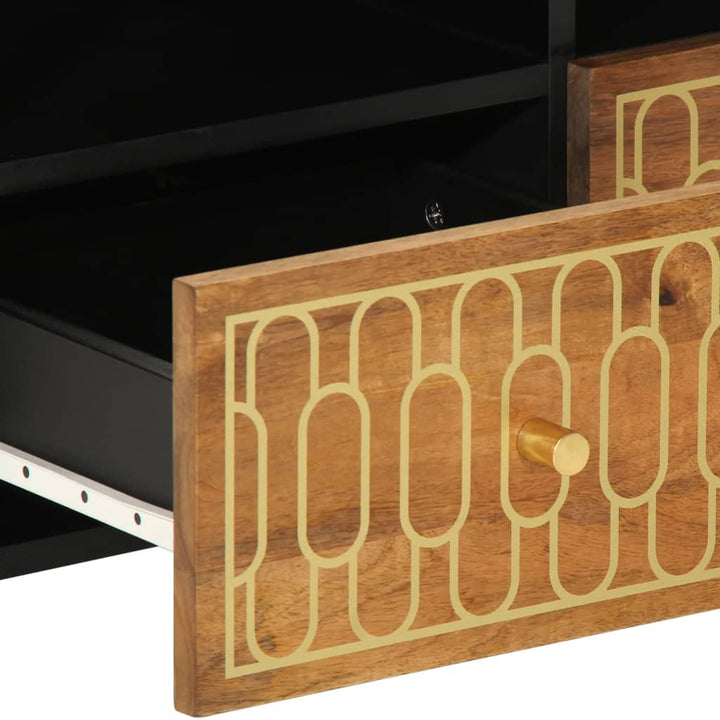 Tv-Bänk 70X33X46 Cm Massivt Mangoträ
