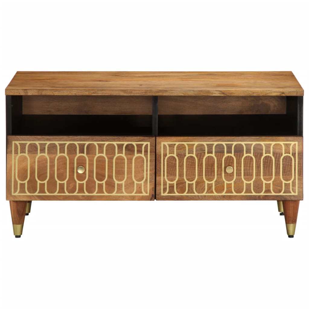 Soffbord 80X54X40 Cm Massivt Mangoträ