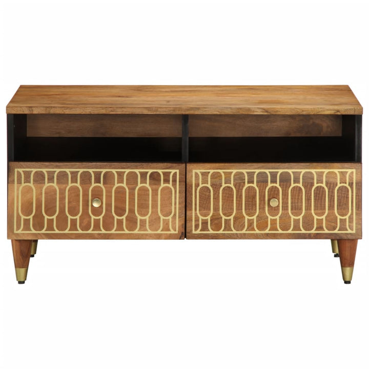 Soffbord 80X54X40 Cm Massivt Mangoträ