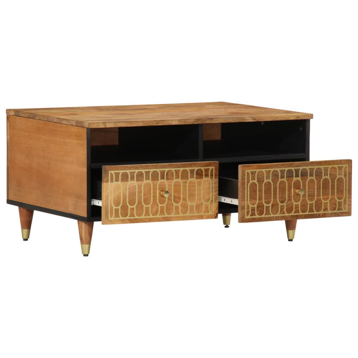 Soffbord 80X54X40 Cm Massivt Mangoträ