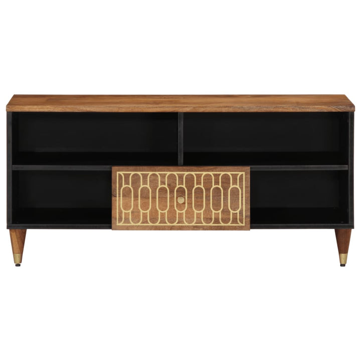 Tv-Bänk 100X33X46 Cm Massivt Mangoträ