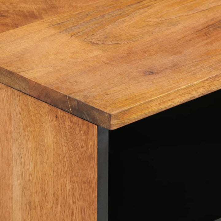 Tv-Bänk 100X33X46 Cm Massivt Mangoträ