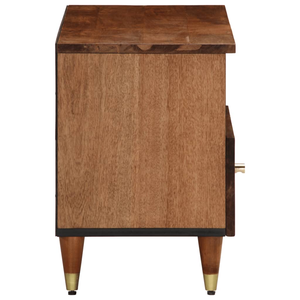 Tv-Bänk 80X33X46 Cm Massivt Mangoträ