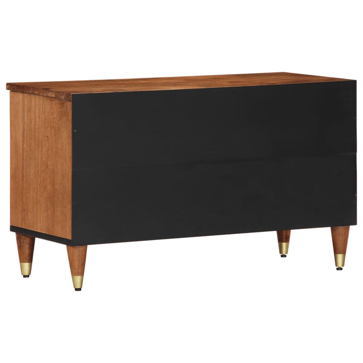 Tv-Bänk 80X33X46 Cm Massivt Mangoträ