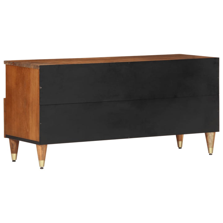 Tv-Bänk 100X33X46 Cm Massivt Mangoträ