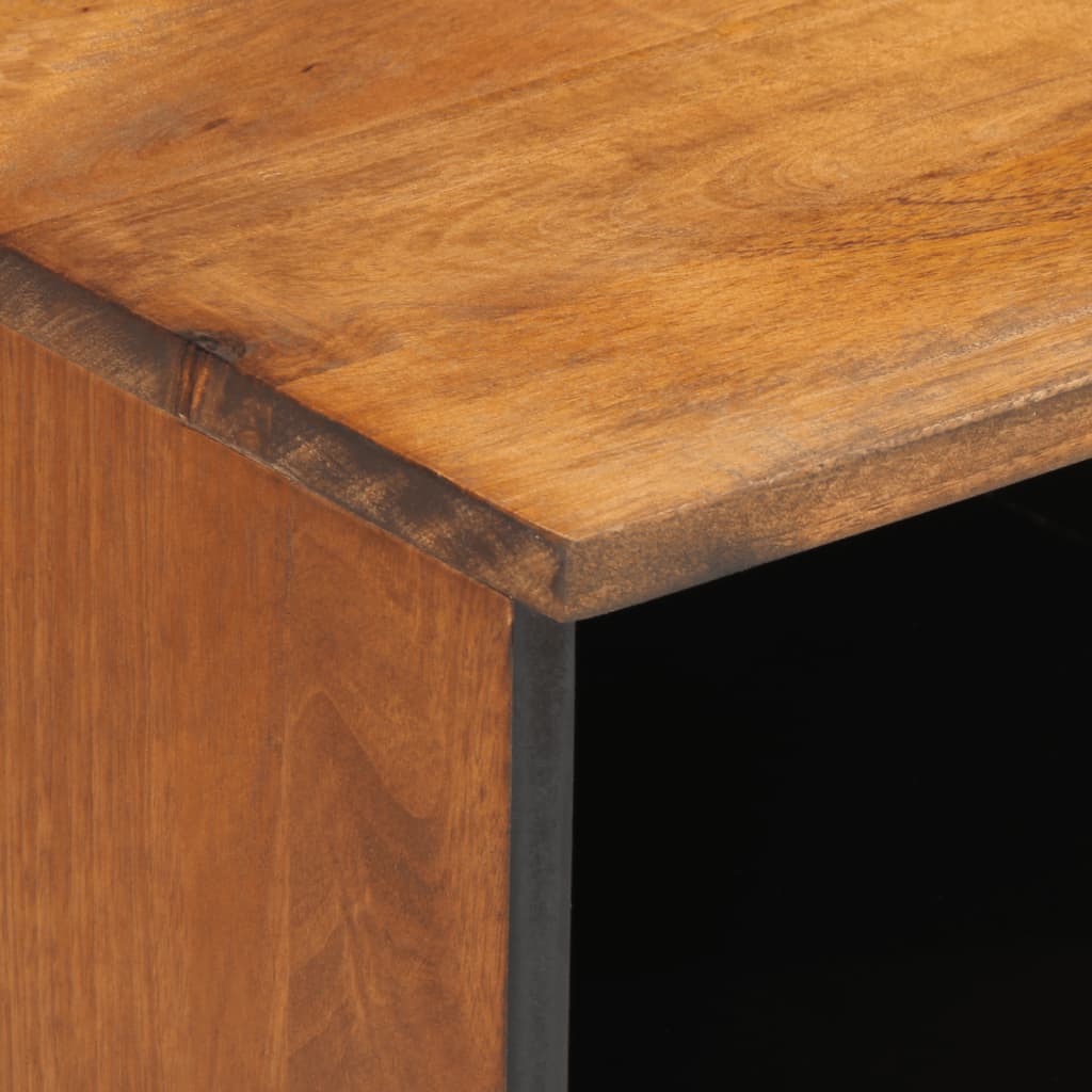 Tv-Bänk 100X33X46 Cm Massivt Mangoträ