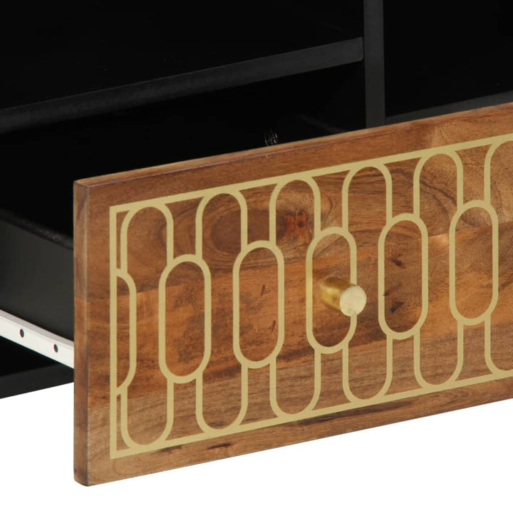 Tv-Bänk 100X33X46 Cm Massivt Mangoträ