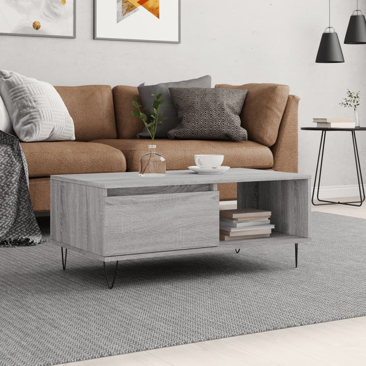 Soffbord 90X50X36,5 Cm Konstruerat Trä
