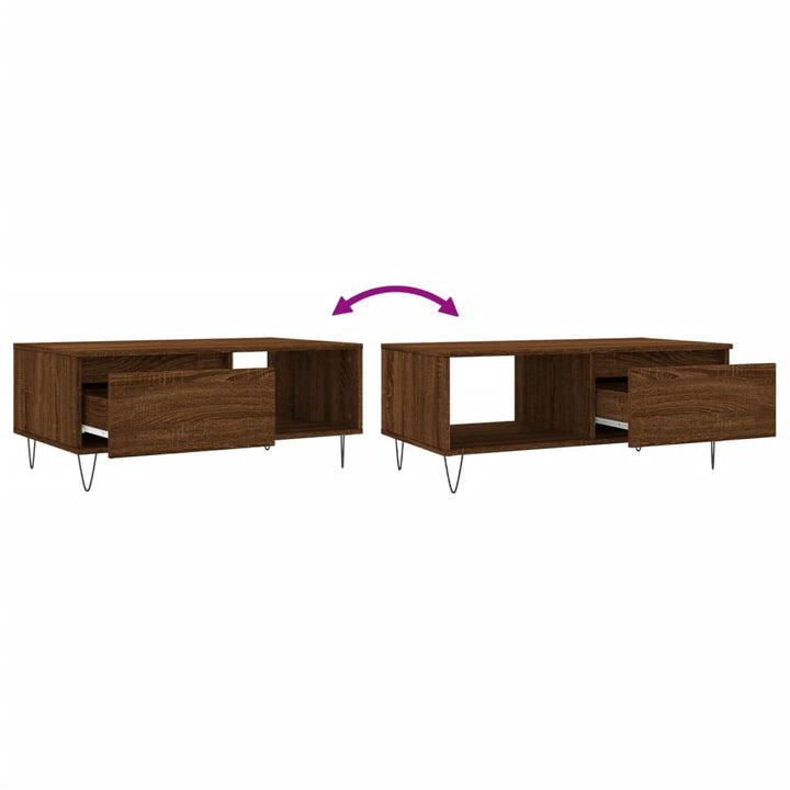 Soffbord 90X50X36,5 Cm Konstruerat Trä
