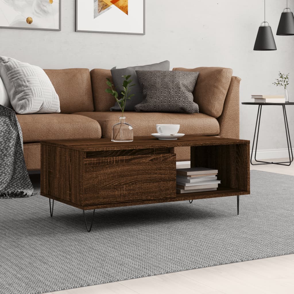 Soffbord 90X50X36,5 Cm Konstruerat Trä