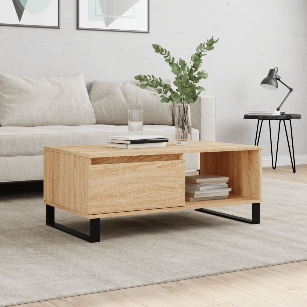Soffbord Åldrat Trä 90X50X36,5 Cm Konstruerat Trä