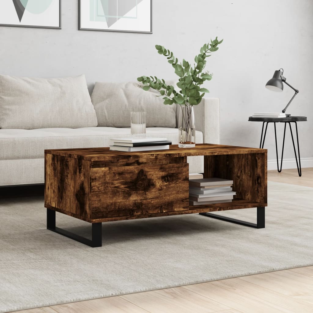 Soffbord Åldrat Trä 90X50X36,5 Cm Konstruerat Trä
