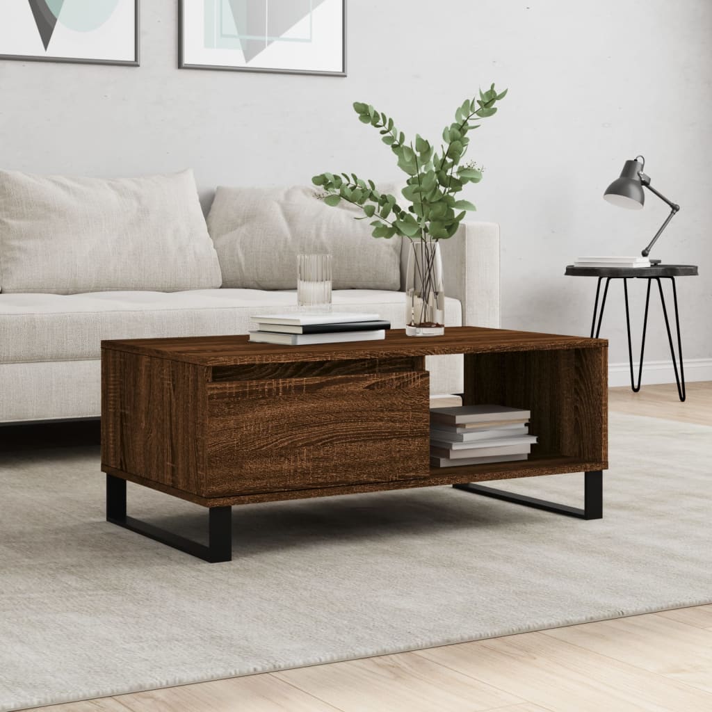 Soffbord 90X50X36,5 Cm Konstruerat Trä