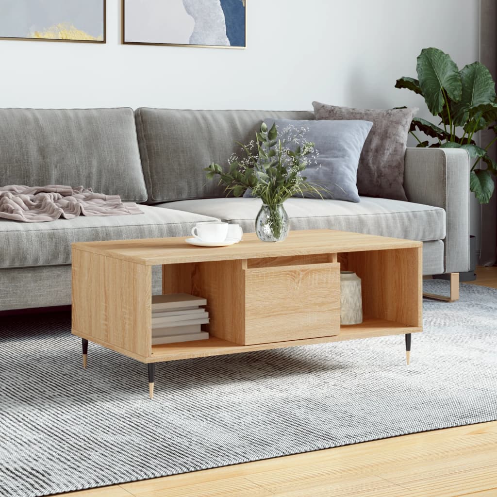 Soffbord 90X50X36,5 Cm Konstruerat Trä