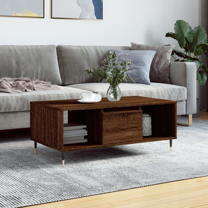 Soffbord 90X50X36,5 Cm Konstruerat Trä