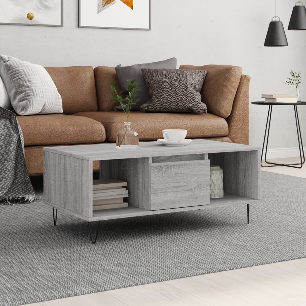 Soffbord 90X50X36,5 Cm Konstruerat Trä