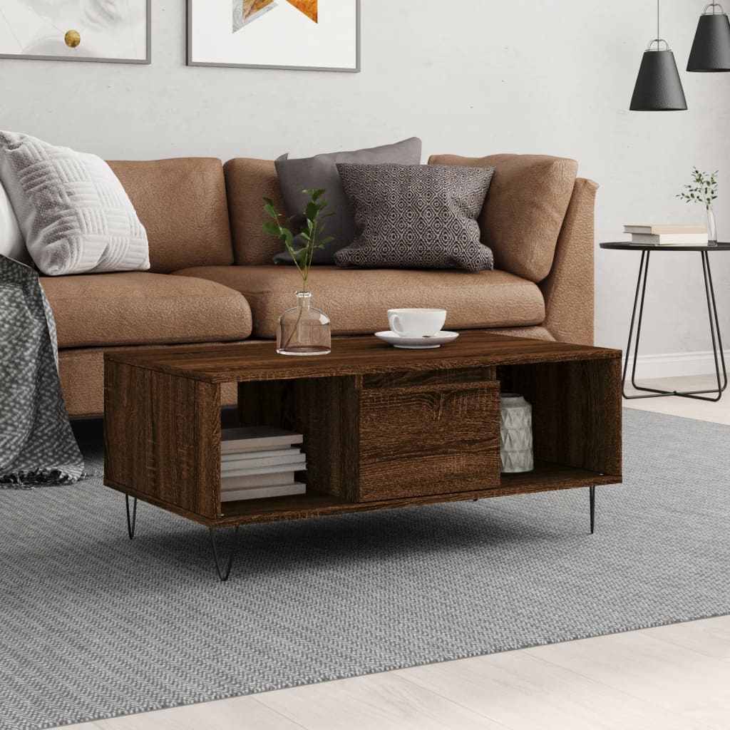 Soffbord 90X50X36,5 Cm Konstruerat Trä