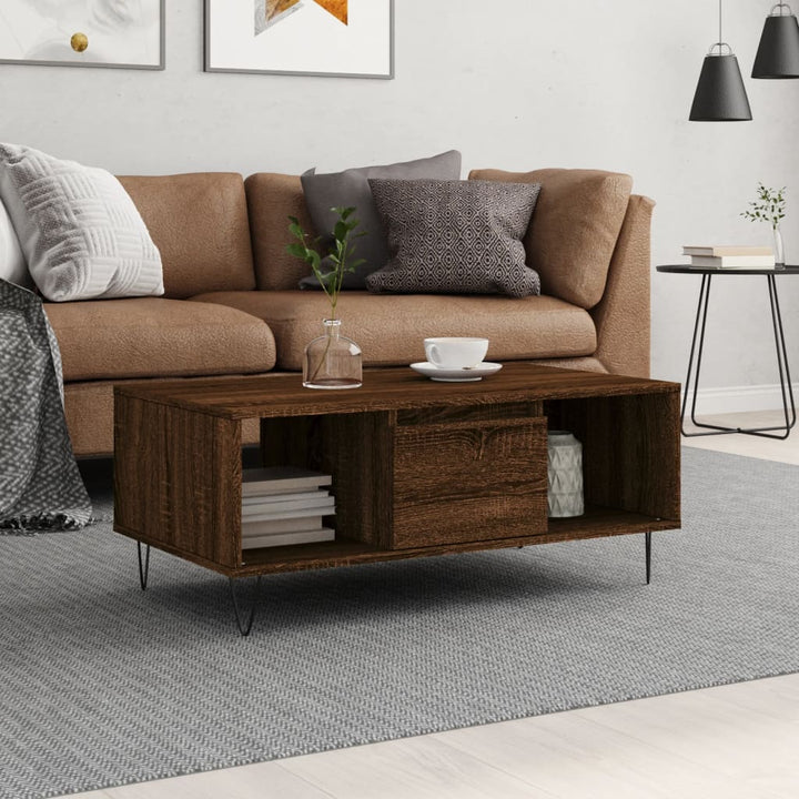 Soffbord 90X50X36,5 Cm Konstruerat Trä