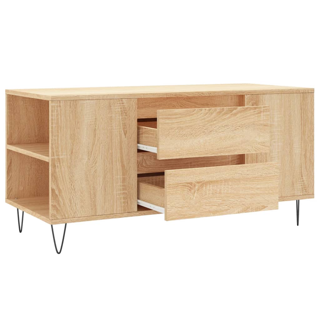 Soffbord Sonoma-Ek 102X44,5X50 Cm Konstruerat Trä