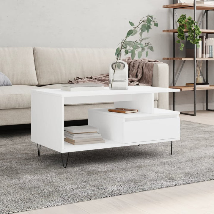 Soffbord Sonoma-Ek 90X49X45 Cm Konstruerat Trä