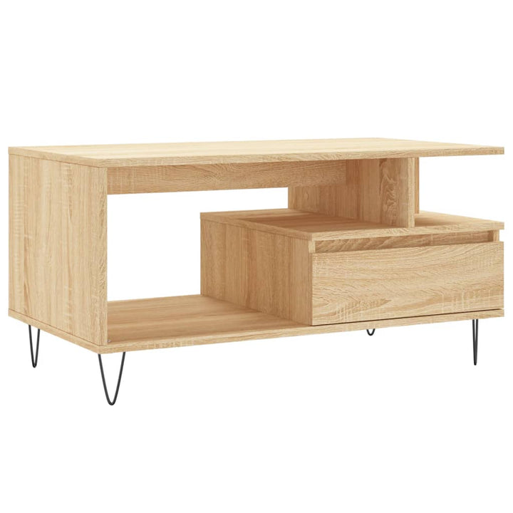 Soffbord Sonoma-Ek 90X49X45 Cm Konstruerat Trä