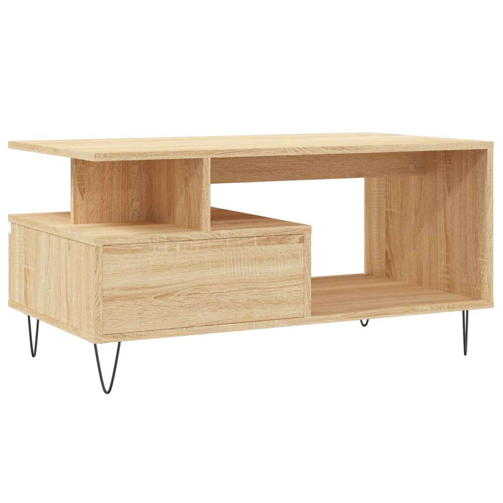Soffbord Sonoma-Ek 90X49X45 Cm Konstruerat Trä