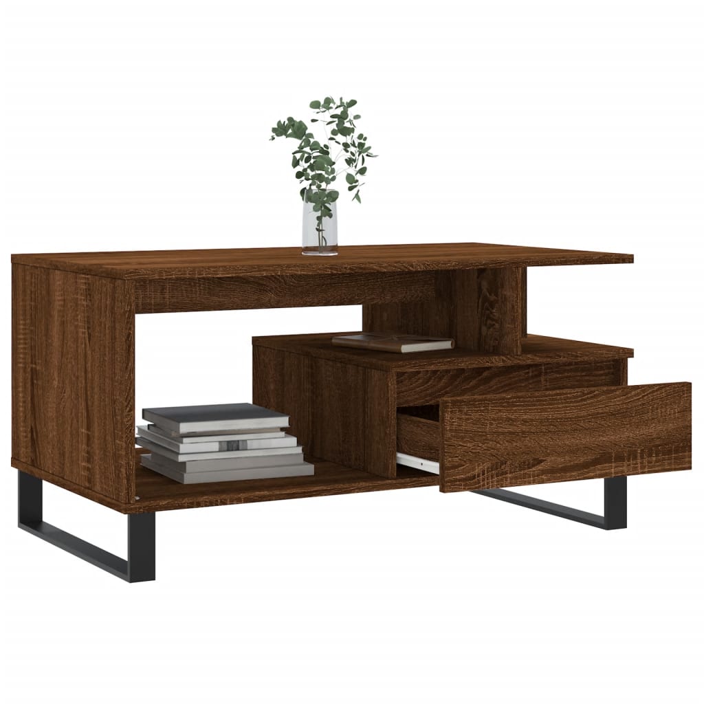 Soffbord 90X49X45 Cm Konstruerat Trä