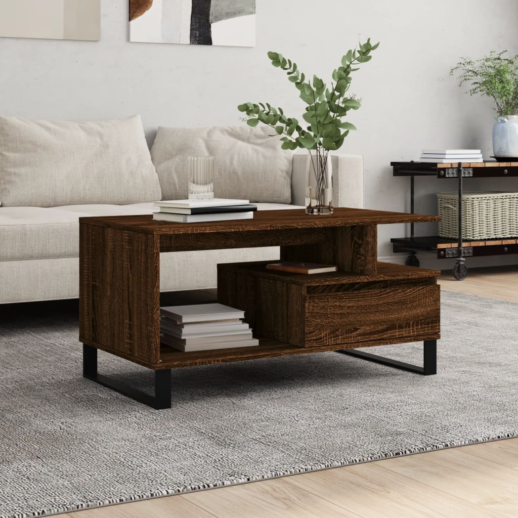 Soffbord 90X49X45 Cm Konstruerat Trä