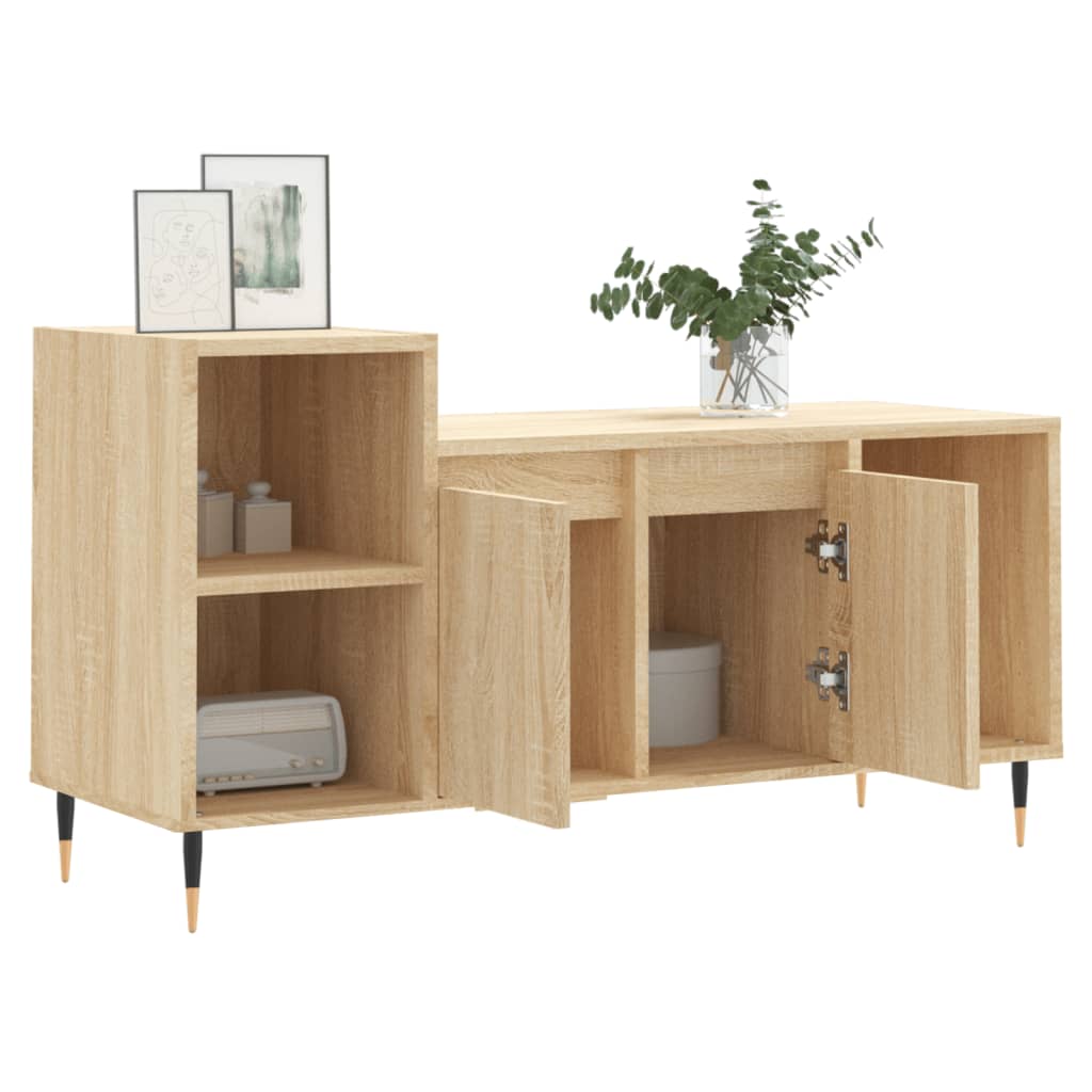 Tv-Skåp Sonoma-Ek 100X35X55 Cm Konstruerat Trä
