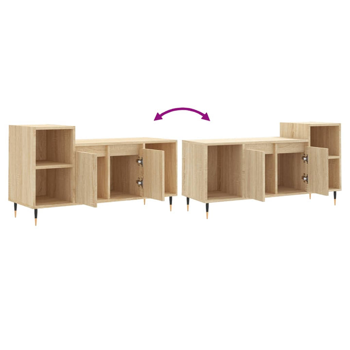 Tv-Skåp Sonoma-Ek 100X35X55 Cm Konstruerat Trä