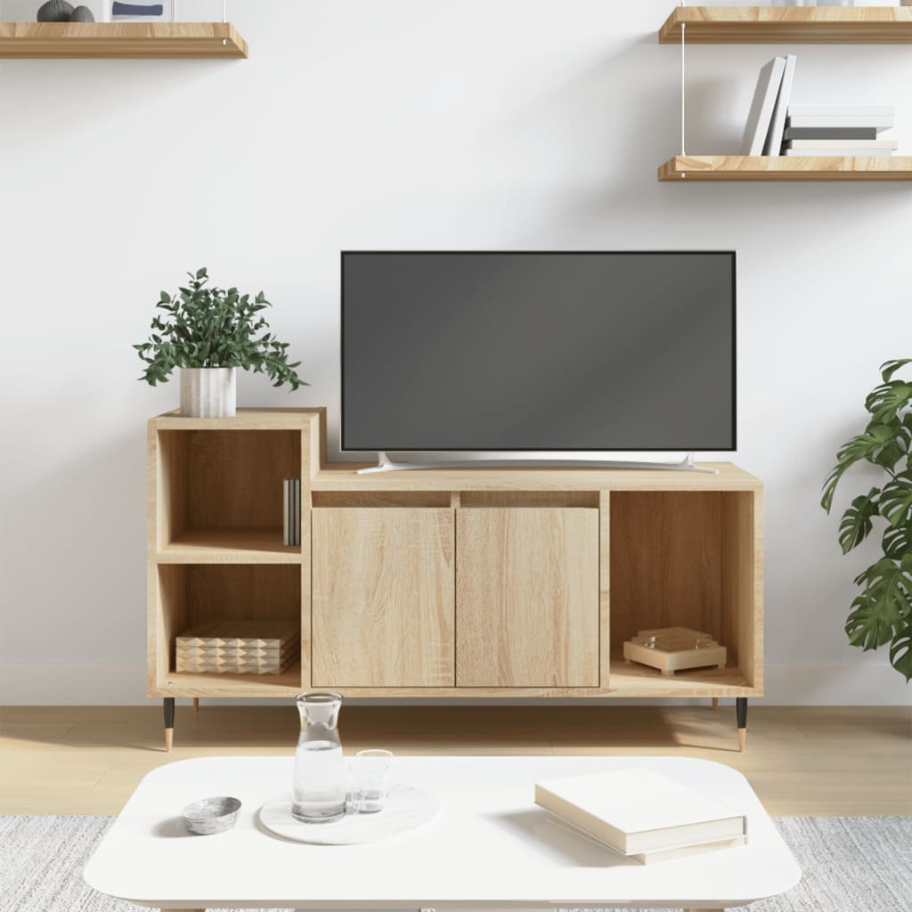 Tv-Skåp Sonoma-Ek 100X35X55 Cm Konstruerat Trä